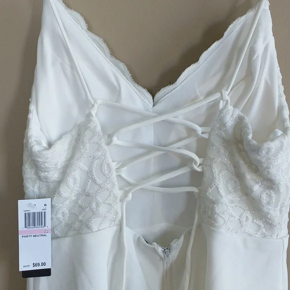 NWT City Studio Party Neutral Dress - Picture 5 of 8